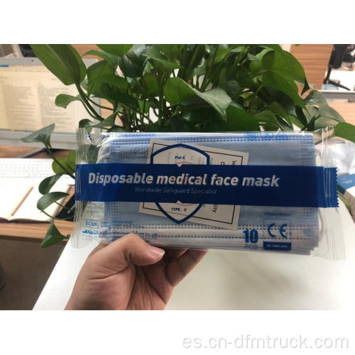 Mascarilla médica desechable con orejeras